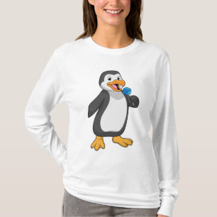 Penguin with Lollipop Sweets T-Shirt