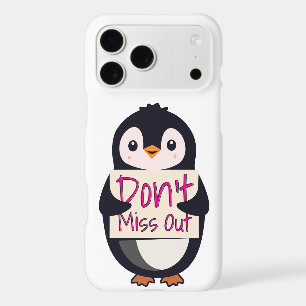 Penguin with Motivational Sign - Don't Miss Out