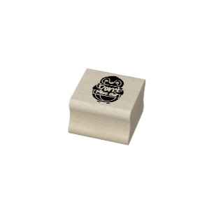 Penguin with Motivational Sign - Don't Miss Out Rubber Stamp