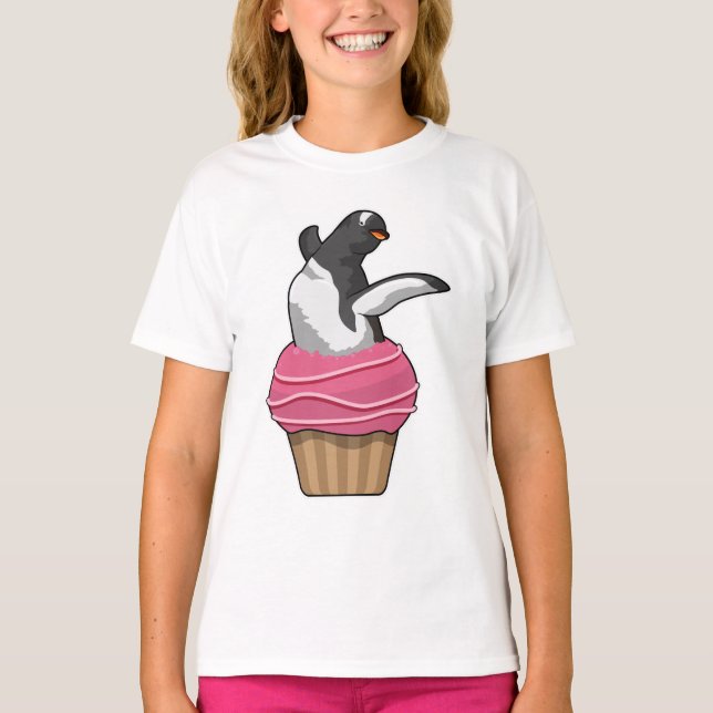 Penguin with Muffin T-Shirt (Front)
