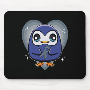 Penguin With Ribbon World Dyslexia Awareness  Mouse Mat