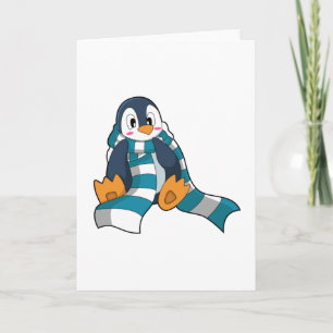 Penguin with Scarf Card