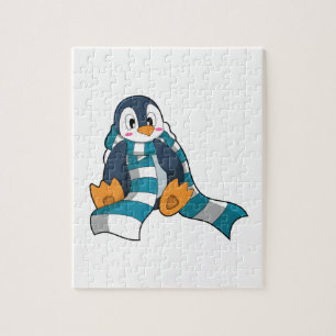 Penguin with Scarf Jigsaw Puzzle