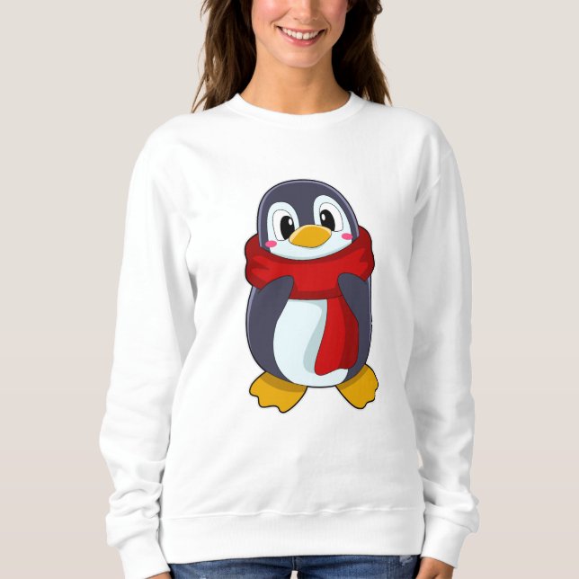 Penguin with Scarf Sweatshirt (Front)