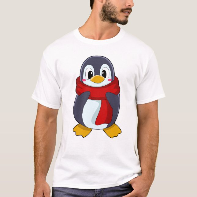 Penguin with Scarf T-Shirt (Front)