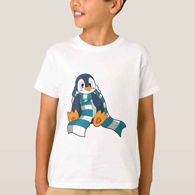 Penguin with Scarf T-Shirt (Front)
