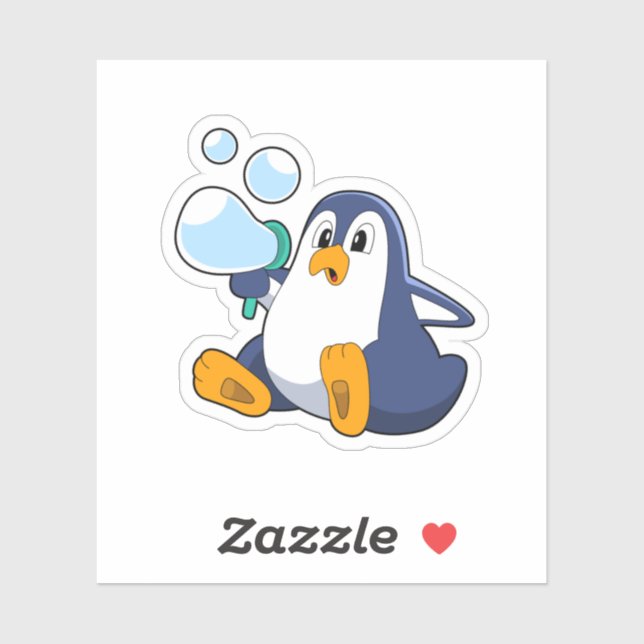 Penguin with Soap bubbles.PNG (Sheet)