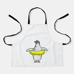 Penguin with Swim ring Apron