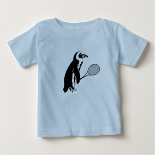 Penguin with Tennis Racquet Baby T-Shirt
