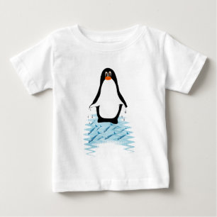 Penguin With Whales for Earth Day Baby T-Shirt