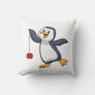 Penguin with Yo-Yo Cushion