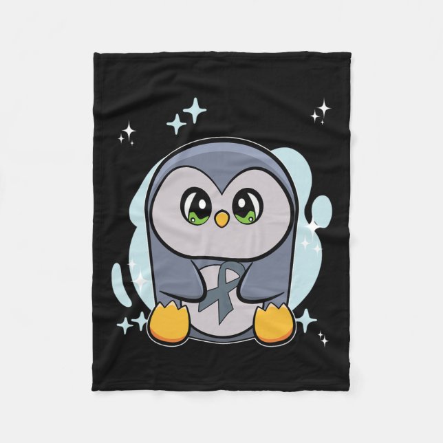 Penguin World Dyslexia Awareness  Fleece Blanket (Front)