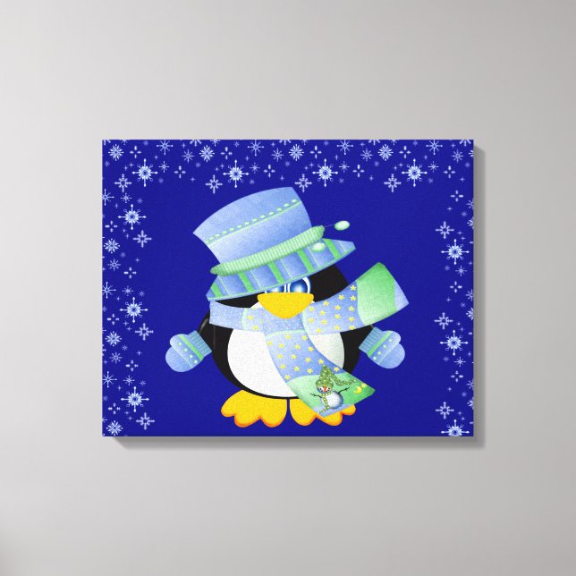 Penguin Wrapped Canvas (Front)