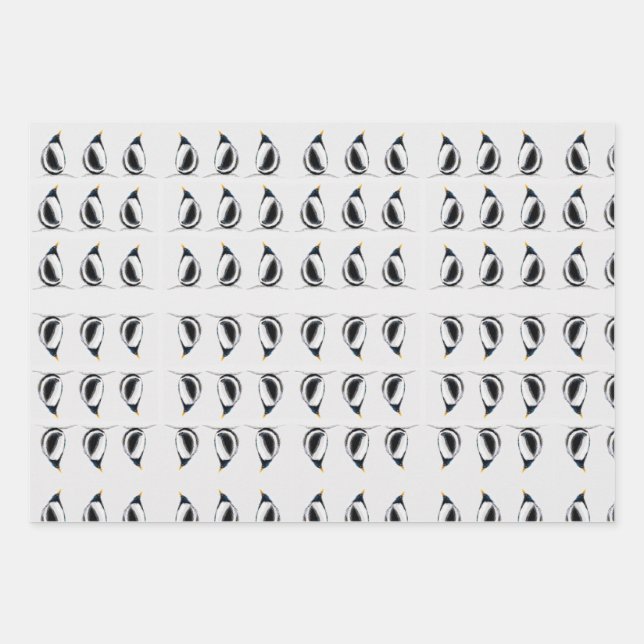 Penguin Wrapping Paper Sheet (Front)