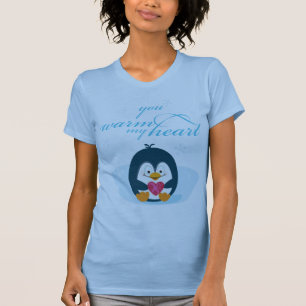 PENGUIN "you warm my heart" T-Shirt