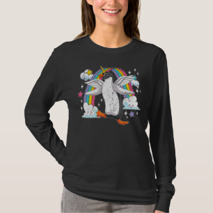Penguincorn Cute Antarctica Animal Rainbow Penguin T-Shirt