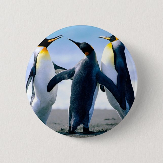 Penguins 6 Cm Round Badge (Front)