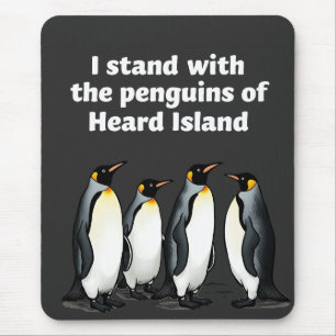 Penguins Against Tariffs Anti Trump Garden Flag Mouse Mat