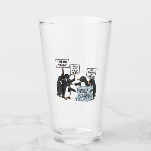 Penguins Against Tariffs Anti Trump  Glass