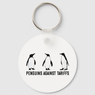 Penguins Against Tariffs Anti Trump Taxesx Politcs Key Ring