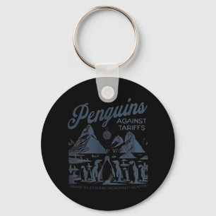 Penguins Against Tariffs Heard Island Funny Trump Key Ring