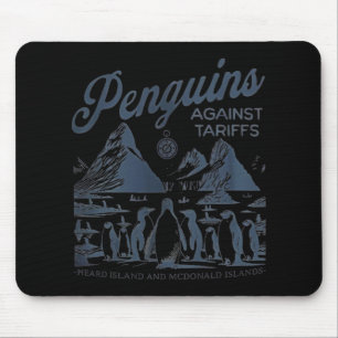 Penguins Against Tariffs Heard Island Funny Trump  Mouse Mat