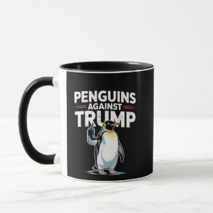 Penguins Against Trump Anti Trump Resist Tarrifs  Mug