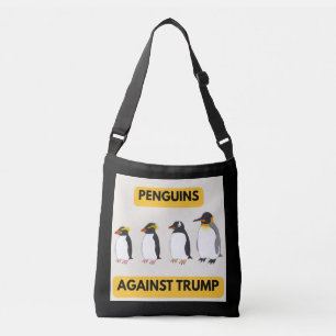 Penguins Against Trump Crossbody Bag