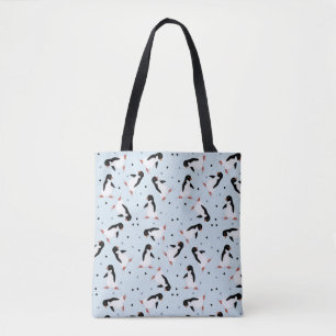 Penguins All Over Print Tote Bag