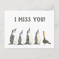Penguins and a Toucan Cute I Miss You Teachers