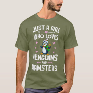 Penguins And Hamsters Shirt Gift Girls Women