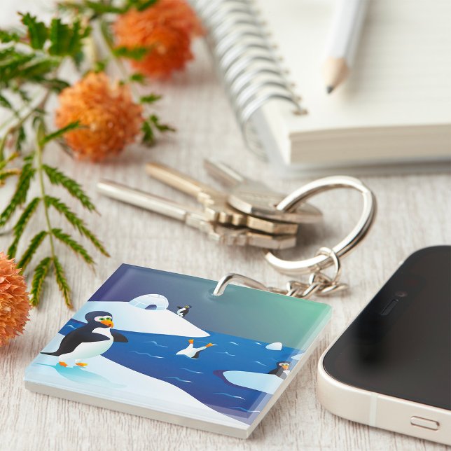 Penguins And Ice Key Ring (Creator Uploaded)