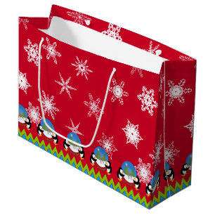 Penguins and Snowglobes, Christmas Gift Bag