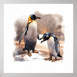 Penguins - Archival Art Print
