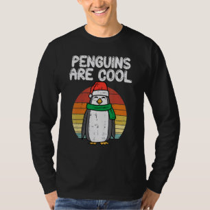 Penguins Are Cool Animal Christmas Xmas Men Women T-Shirt