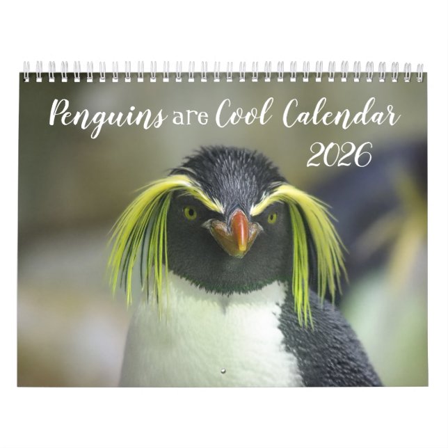 Penguins are Cool Calendar 2025 with Descriptions (Cover)