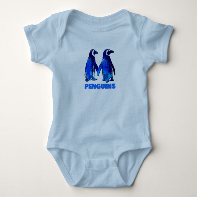 Penguins Baby Bodysuit (Front)
