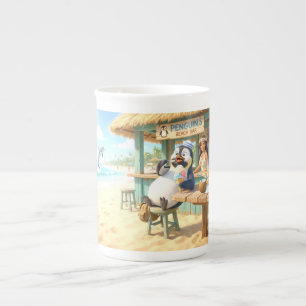 Penguin's Beach Bar Bone China Mug