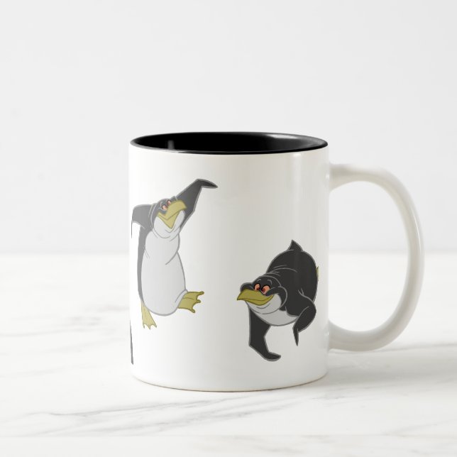 Penguins Black and White Mug (Right)