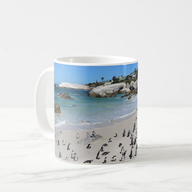 Penguins Boulders Beach | South Africa Coffee Mug (Front Left)