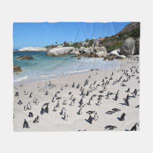 Penguins Boulders Beach South Africa Fleece Blanket