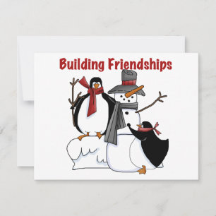 Penguins Building Friendship tshirts and Gifts