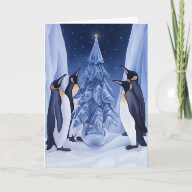 Penguins Christmas Card (Front)