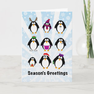 Penguins Christmas Card
