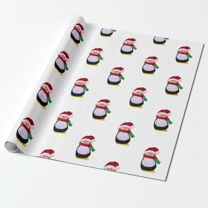 Penguins Christmas Wrapping Paper 