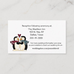 Penguins Couple enclosure cards