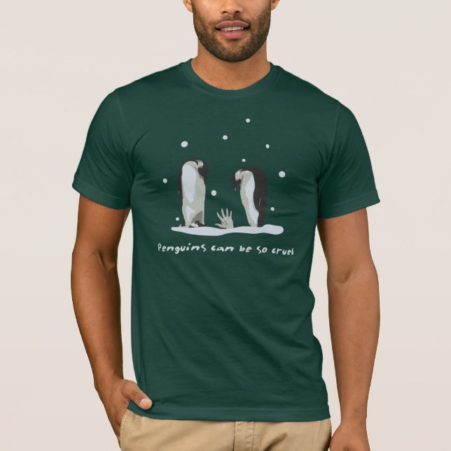 Penguins (dark tee) T-Shirt (Front)