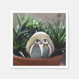 Penguins Drawing Standard Cocktail Paper Napkins