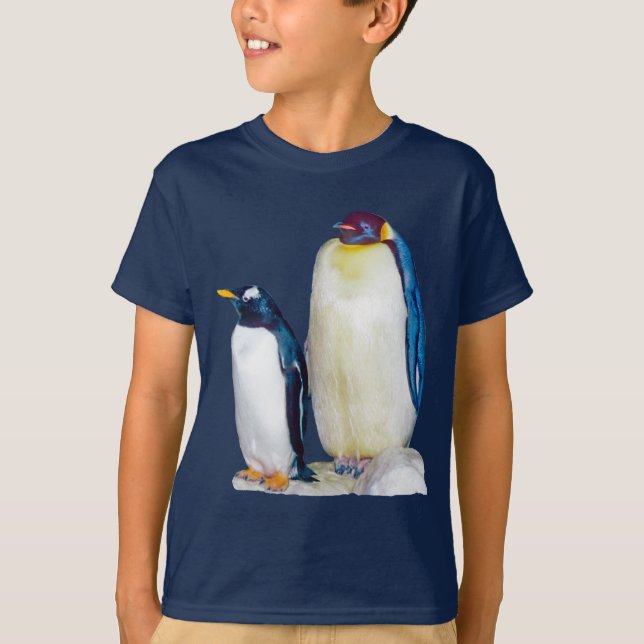 Penguins Drawing T-Shirt (Front)