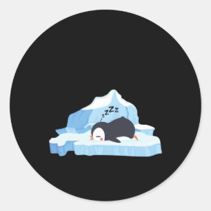 Penguins Every Neurodivergent's Spirit Animal (lig Classic Round Sticker